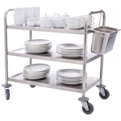 Chariot inox pour professionnels restauration