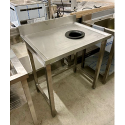 table inox de débarrassage pour cuisine professionnelle