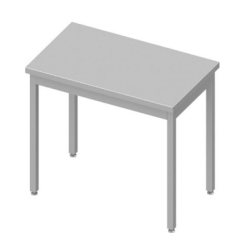 Table inox dessous libre sans dosseret table dessous vide pro
matériel pro occasion déstockage 
table inox