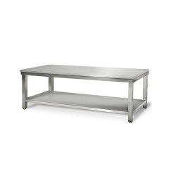 Table inox rabaissée pour équipements de cuisson professionnels
matériel pro occasion déstockage 
table inox