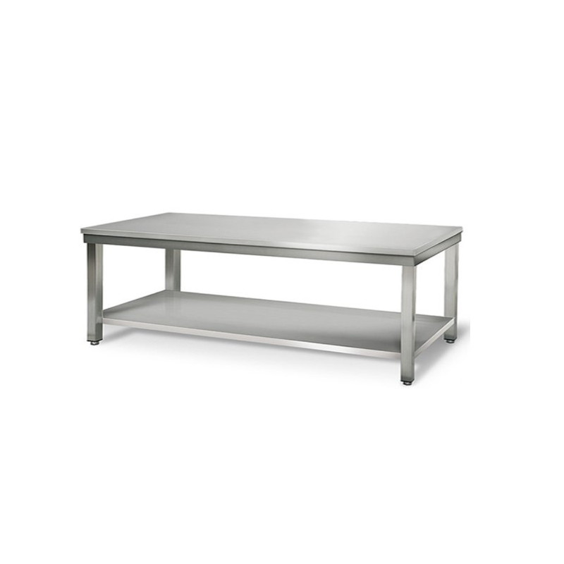 Table inox rabaissée pour équipements de cuisson professionnels
matériel pro occasion déstockage 
table inox