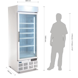 Frigo congélateur vitré 412L Garantie 2 ans